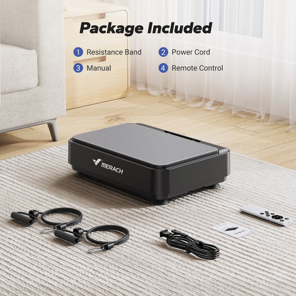 Vibration Plate Exercise Machine - Whole Body Workout Platform for Home Fitness