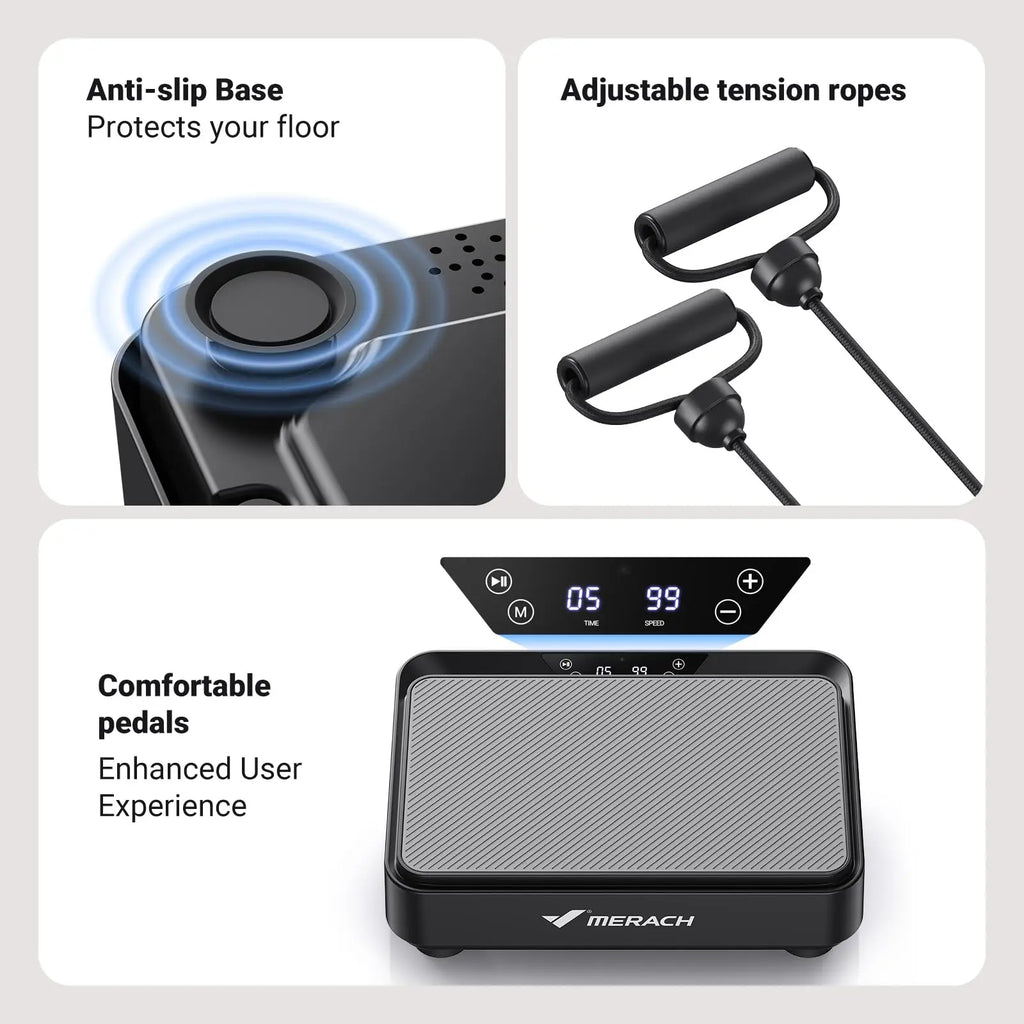 Vibration Plate Exercise Machine - Whole Body Workout Platform for Home Fitness