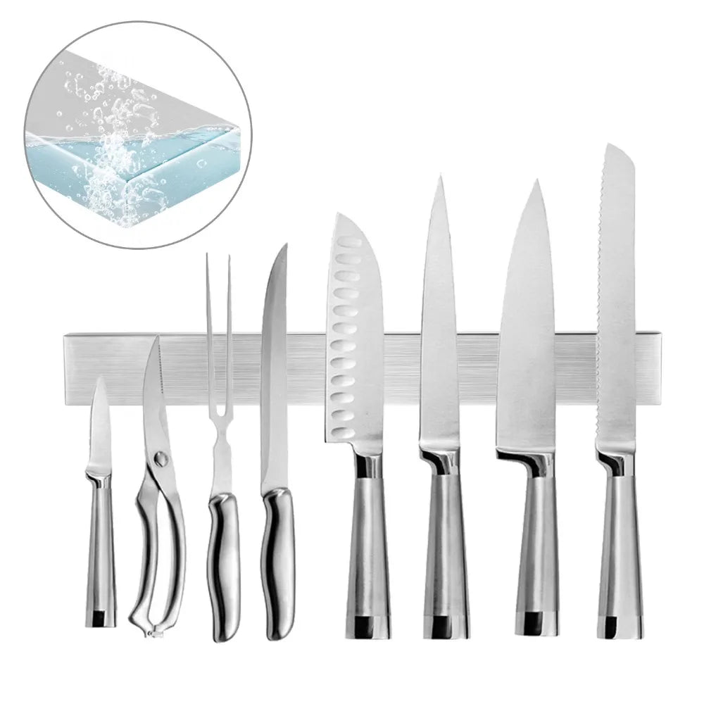 Magnetic Knife Holder - Wall Mount Stainless Steel Knife Strip Bar
