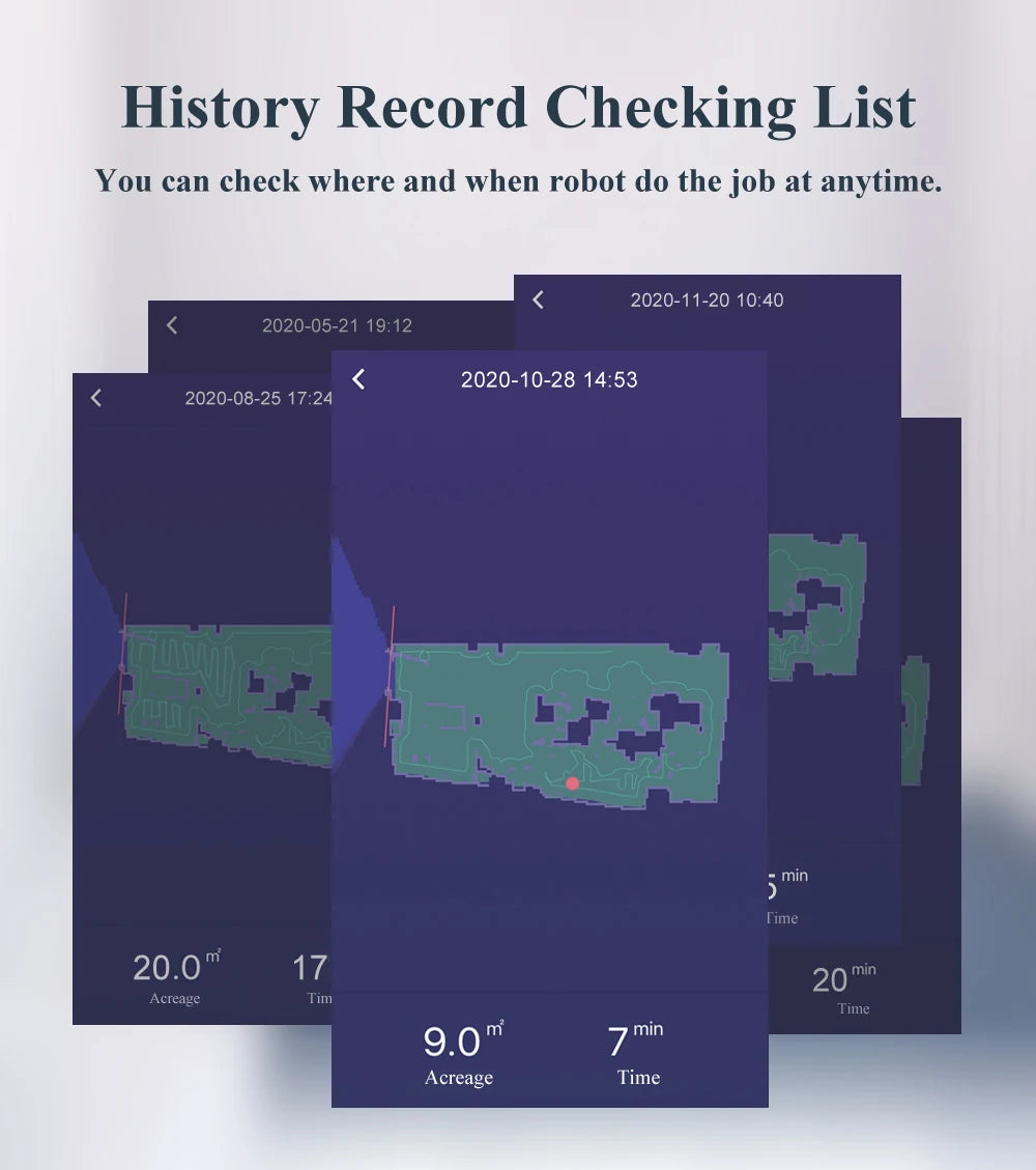 ABIR X8 Robot Vacuum Cleaner - Smart Automatic Floor Cleaning Robot