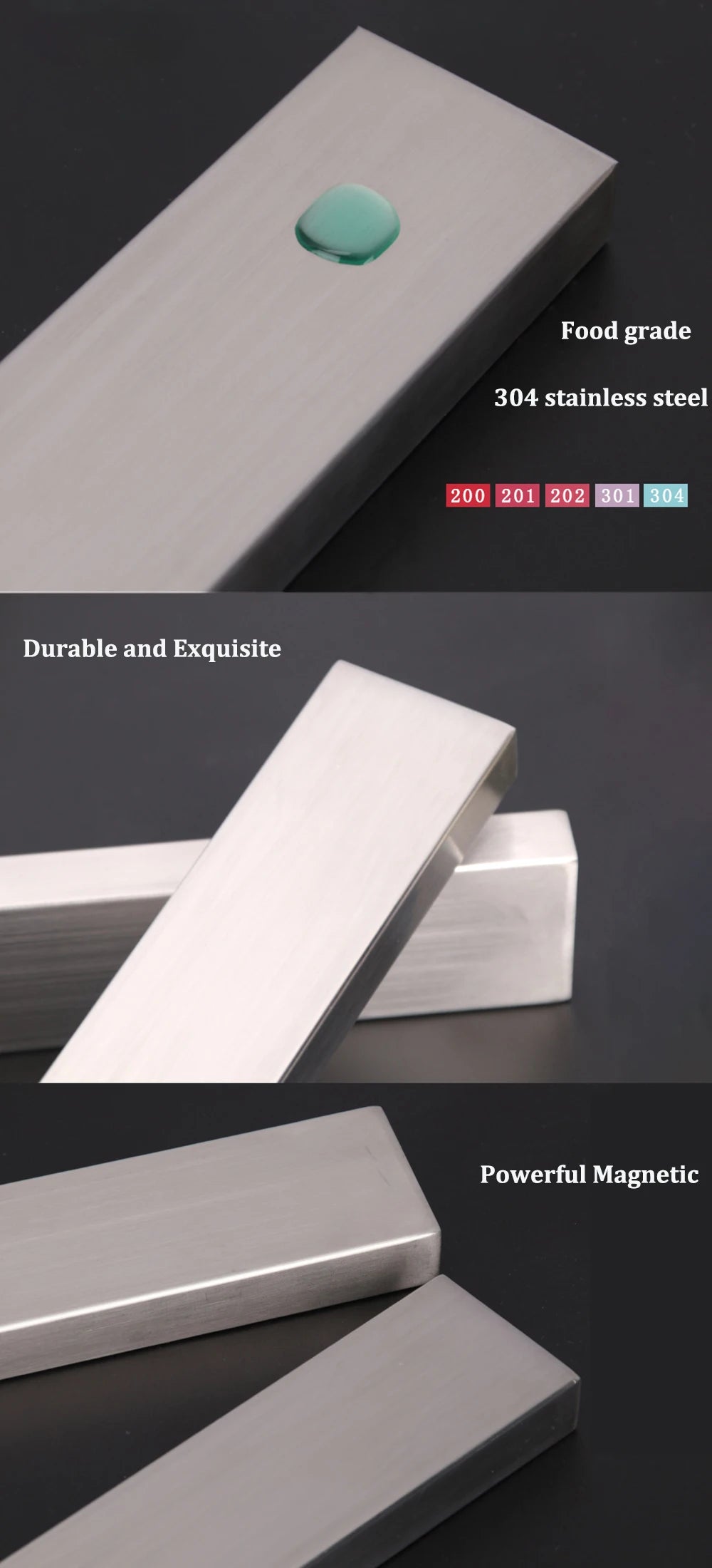 Magnetic Knife Holder - Wall Mount Stainless Steel Knife Strip Bar