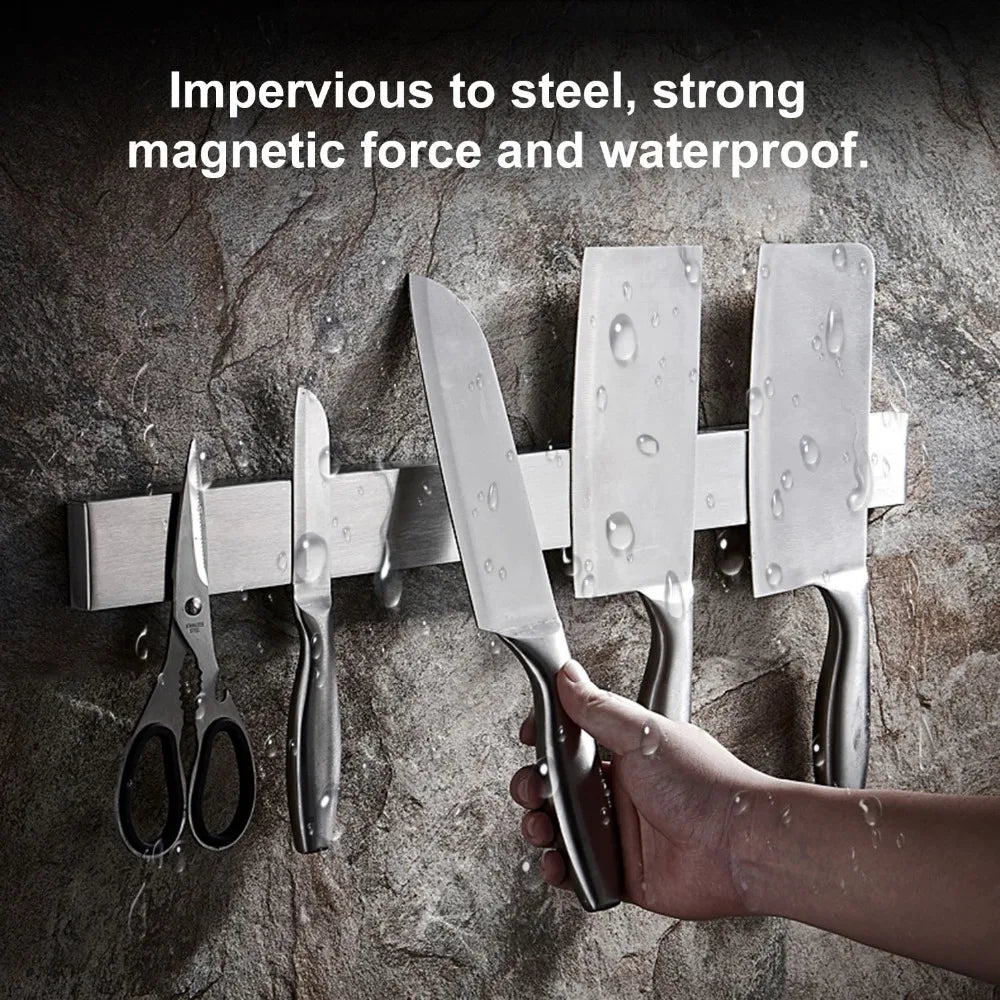 Magnetic Knife Holder - Wall Mount Stainless Steel Knife Strip Bar