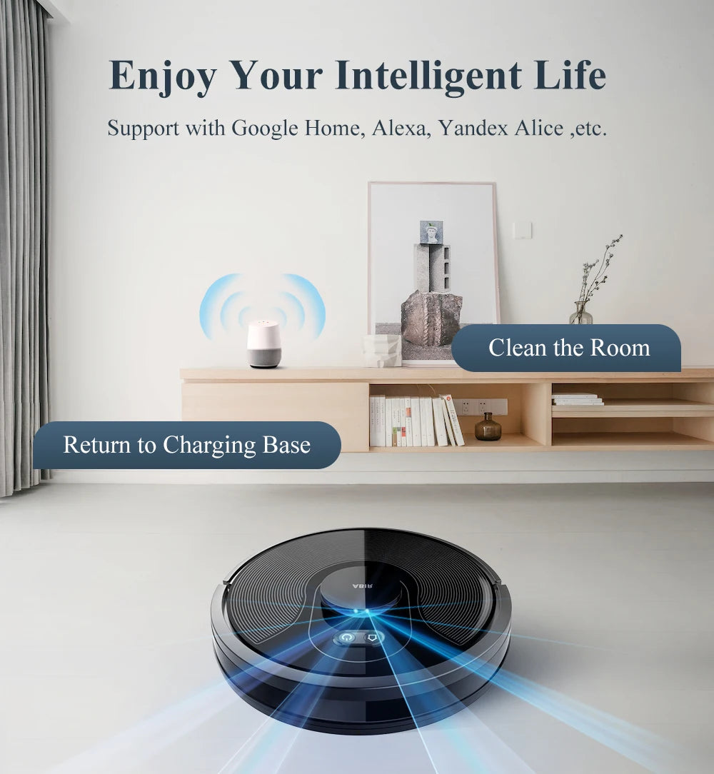 ABIR X8 Robot Vacuum Cleaner - Smart Automatic Floor Cleaning Robot