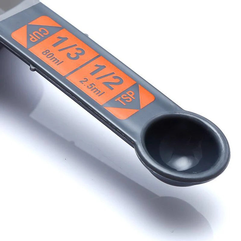 4 Piece Measuring Cups Set - Plastic Baking Measuring Spoons with Scale