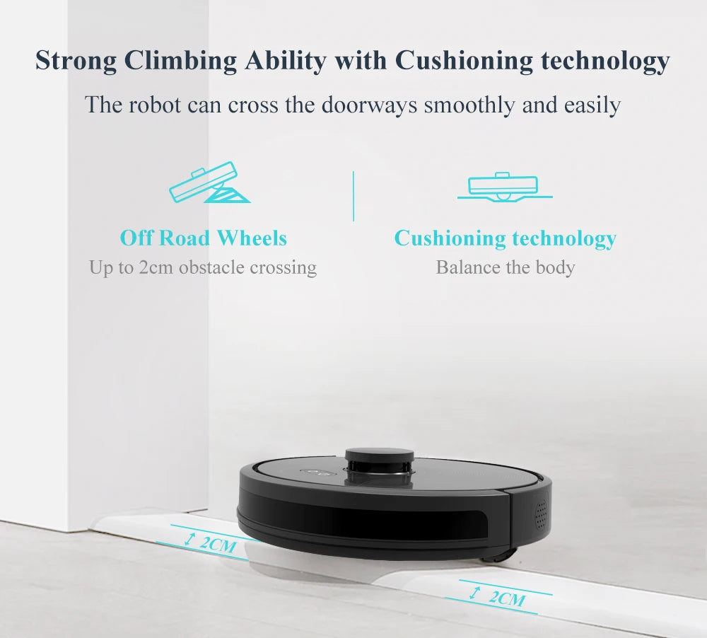 ABIR X8 Robot Vacuum Cleaner - Smart Automatic Floor Cleaning Robot