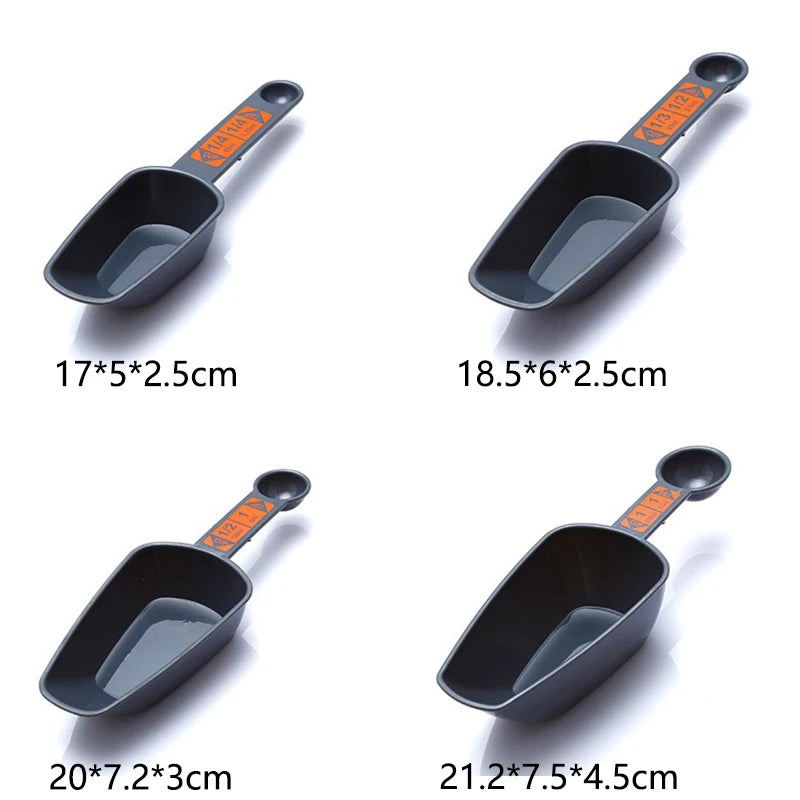 4 Piece Measuring Cups Set - Plastic Baking Measuring Spoons with Scale