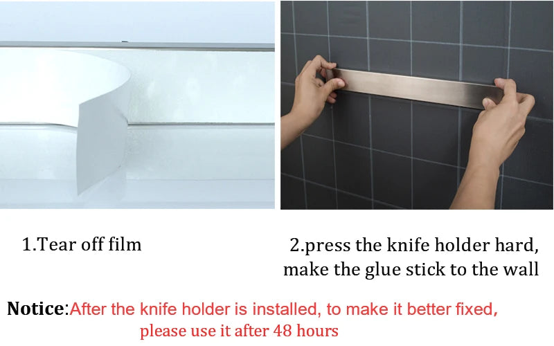 Magnetic Knife Holder - Wall Mount Stainless Steel Knife Strip Bar