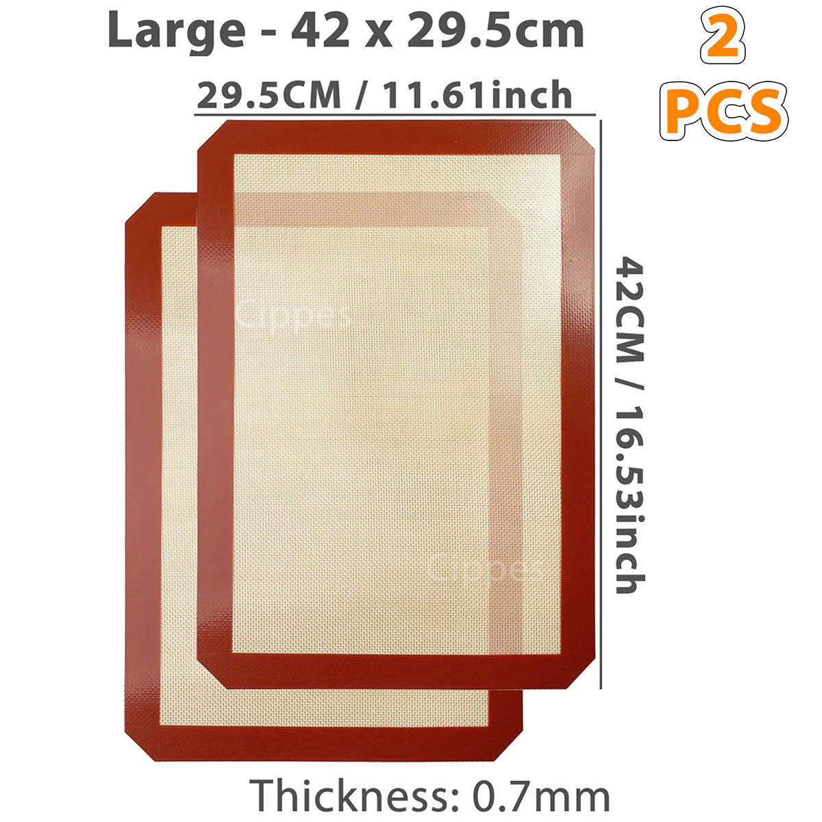 Silicone Baking Mats Set - Reusable Non-Stick Oven Liners