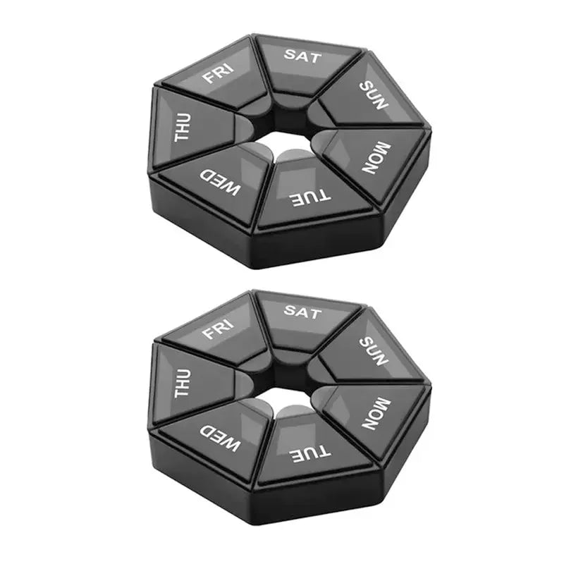 Pill Storage Box - Weekly Medication Organizer Container