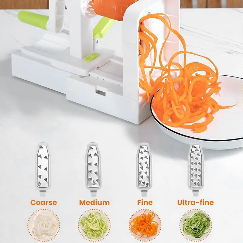 5 Blade Vegetable Spiralizer - Handheld Zucchini Noodle Maker Slicer