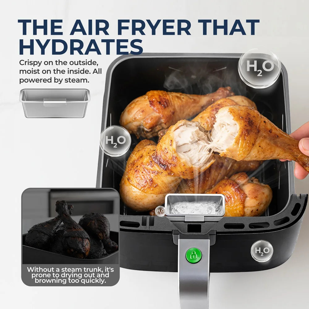 5L Air Fryer - Electric Oil-Free Fryer with Touch Control and Visible Window