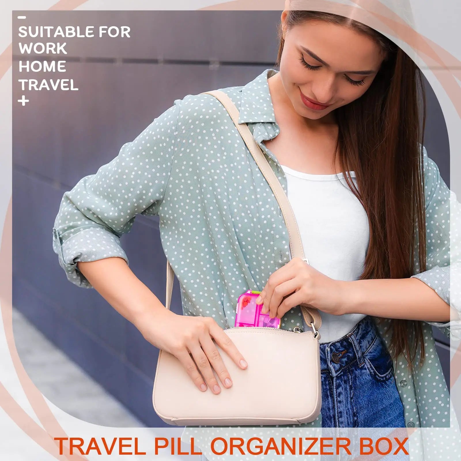 Pill Storage Box - Weekly Medication Organizer Container