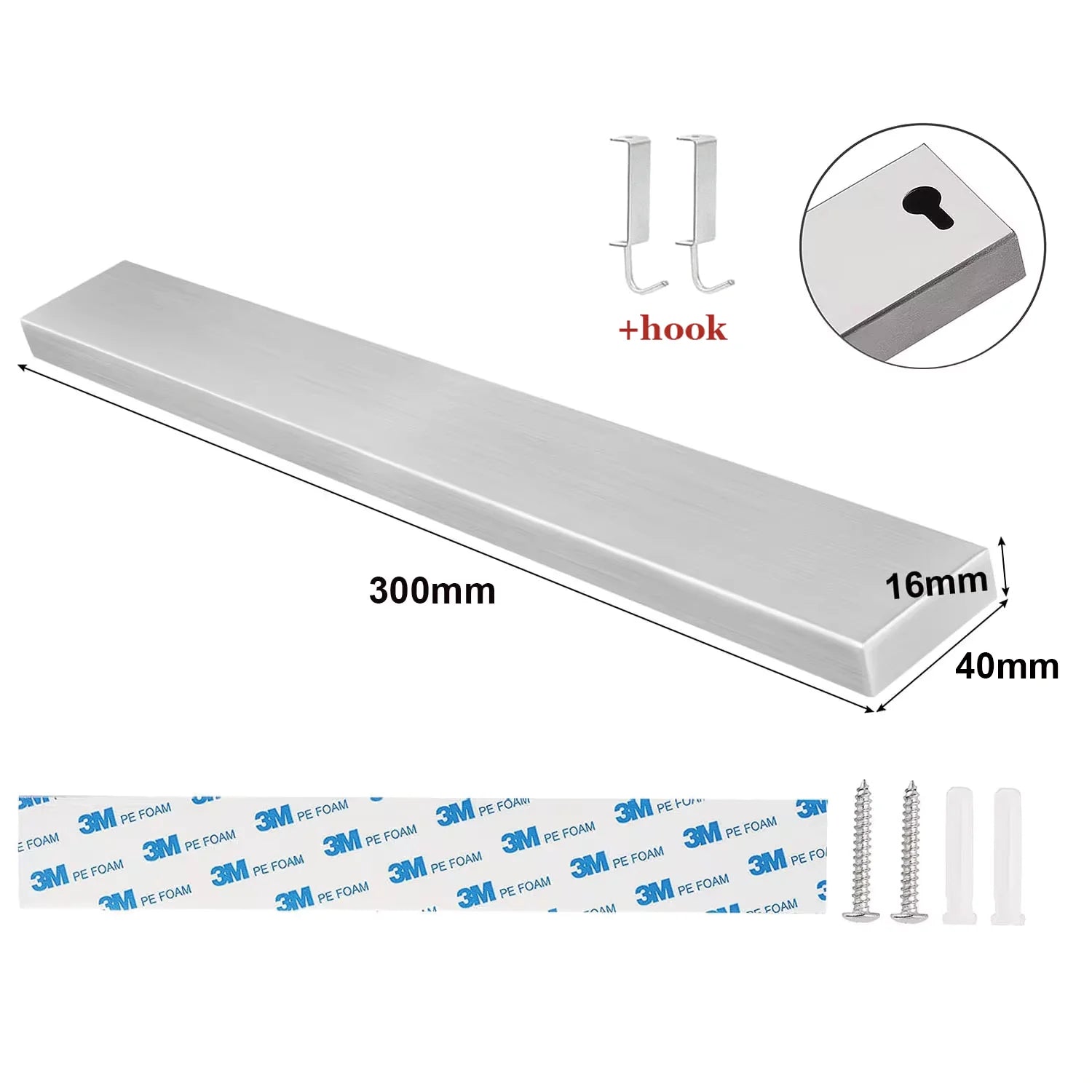 Magnetic Knife Holder - Wall Mount Stainless Steel Knife Strip Bar