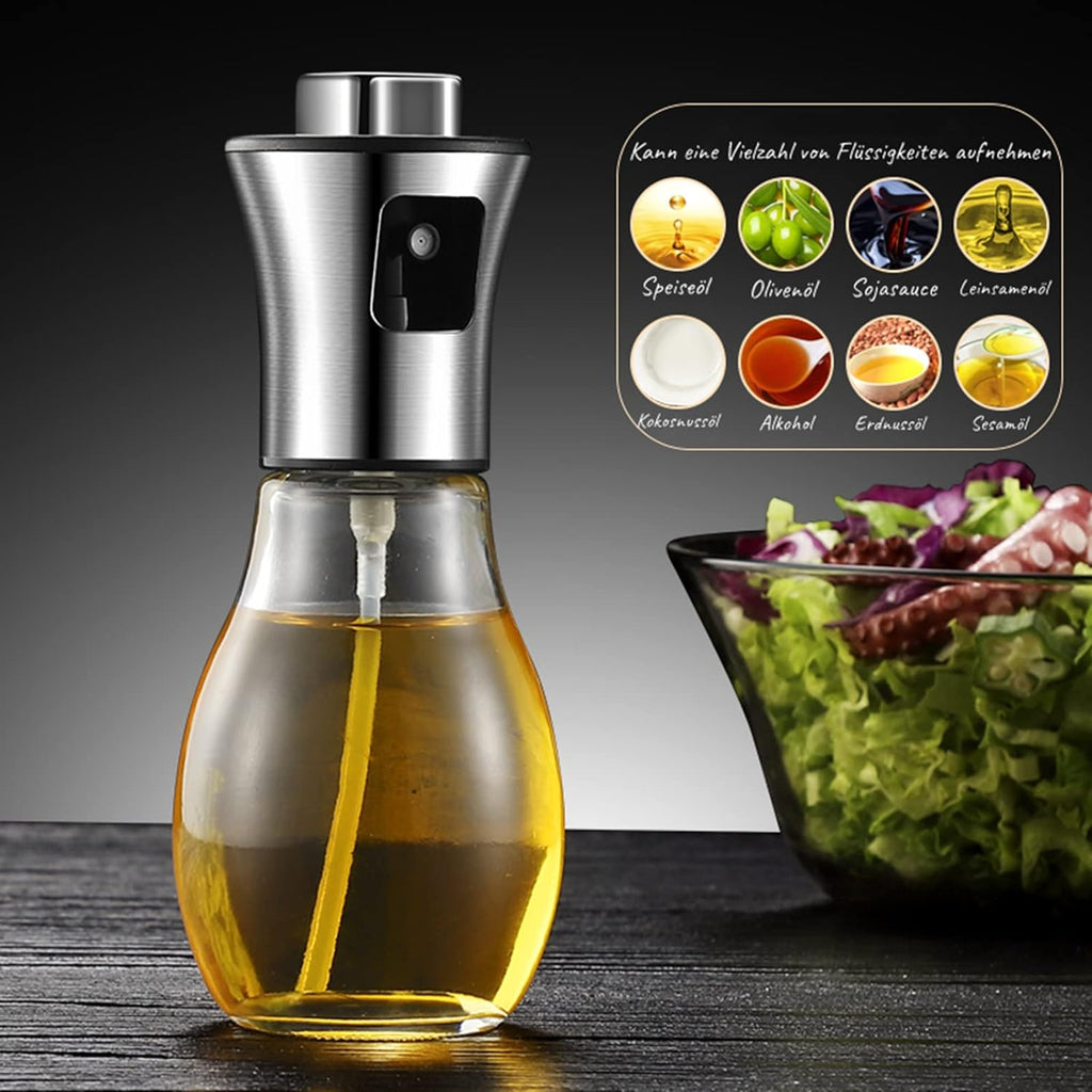 Oil Spray Bottle - Glass Cooking Sprayer for Air Fryer BBQ Baking