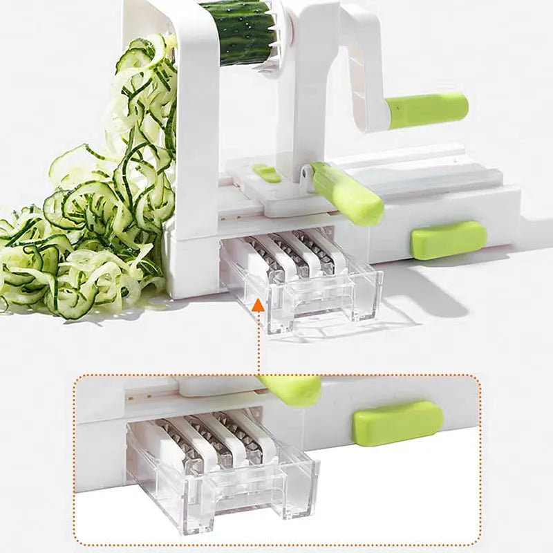 5 Blade Vegetable Spiralizer - Handheld Zucchini Noodle Maker Slicer