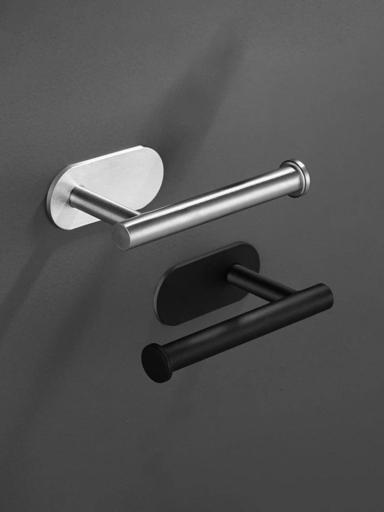 Toilet Paper Holder - Wall Mount Bathroom Tissue Dispenser with Shelf