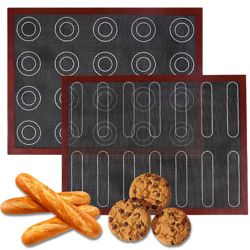 Perforated Silicone Baking Mat - Breathable Non-Stick Oven Liner