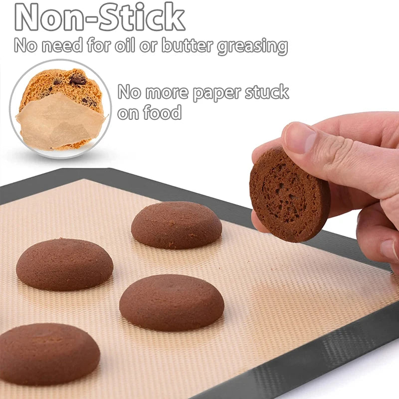 Silicone Baking Mats Set - Reusable Non-Stick Oven Liners