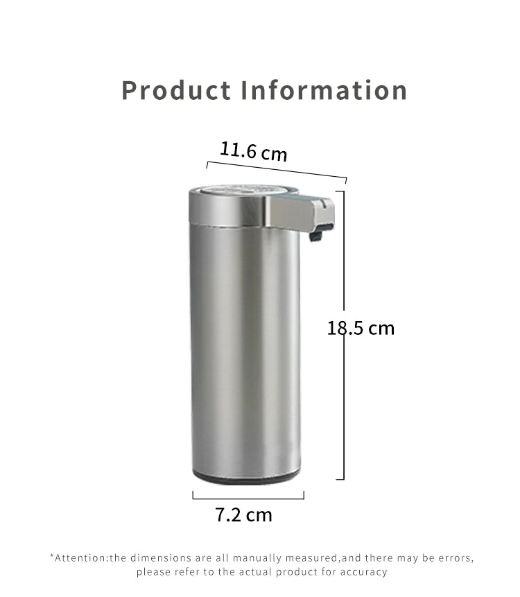 Automatic Soap Dispenser - Touchless Sensor Hand Sanitizer Stainless Steel
