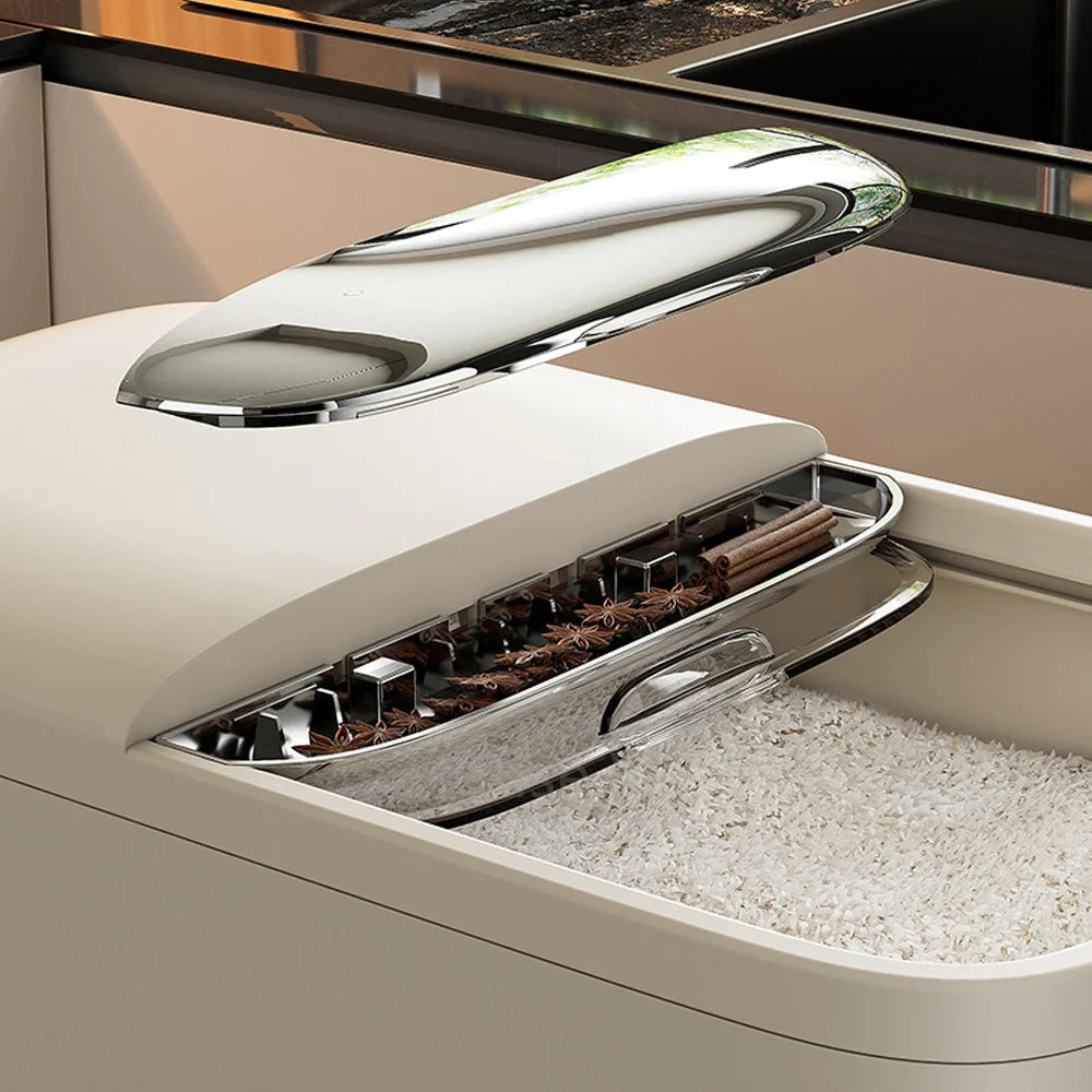 10KG Rice Storage Container - Airtight Cereal Dispenser Box