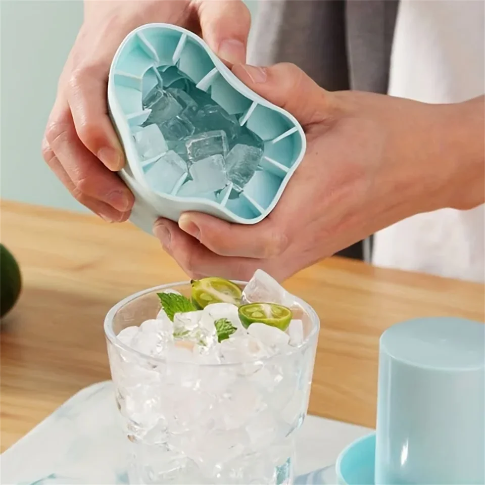 Food Grade Silicone Ice Cube Maker - Cylinder Ice Mold Tray