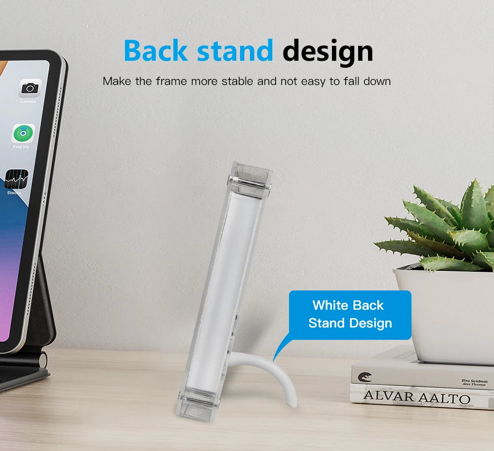 5 Inch Digital Photo Frame - Acrylic IPS Screen Battery Powered Picture Frame