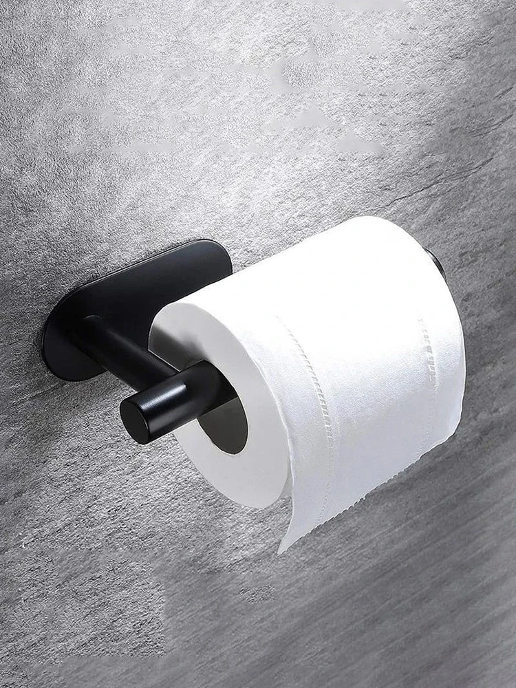 Toilet Paper Holder - Wall Mount Bathroom Tissue Dispenser with Shelf
