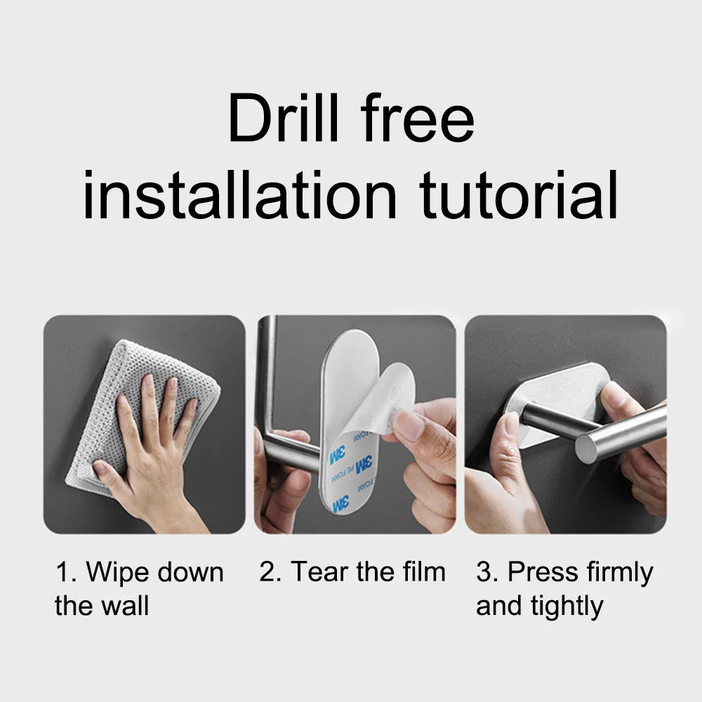 Toilet Paper Holder - Wall Mount Bathroom Tissue Dispenser with Shelf