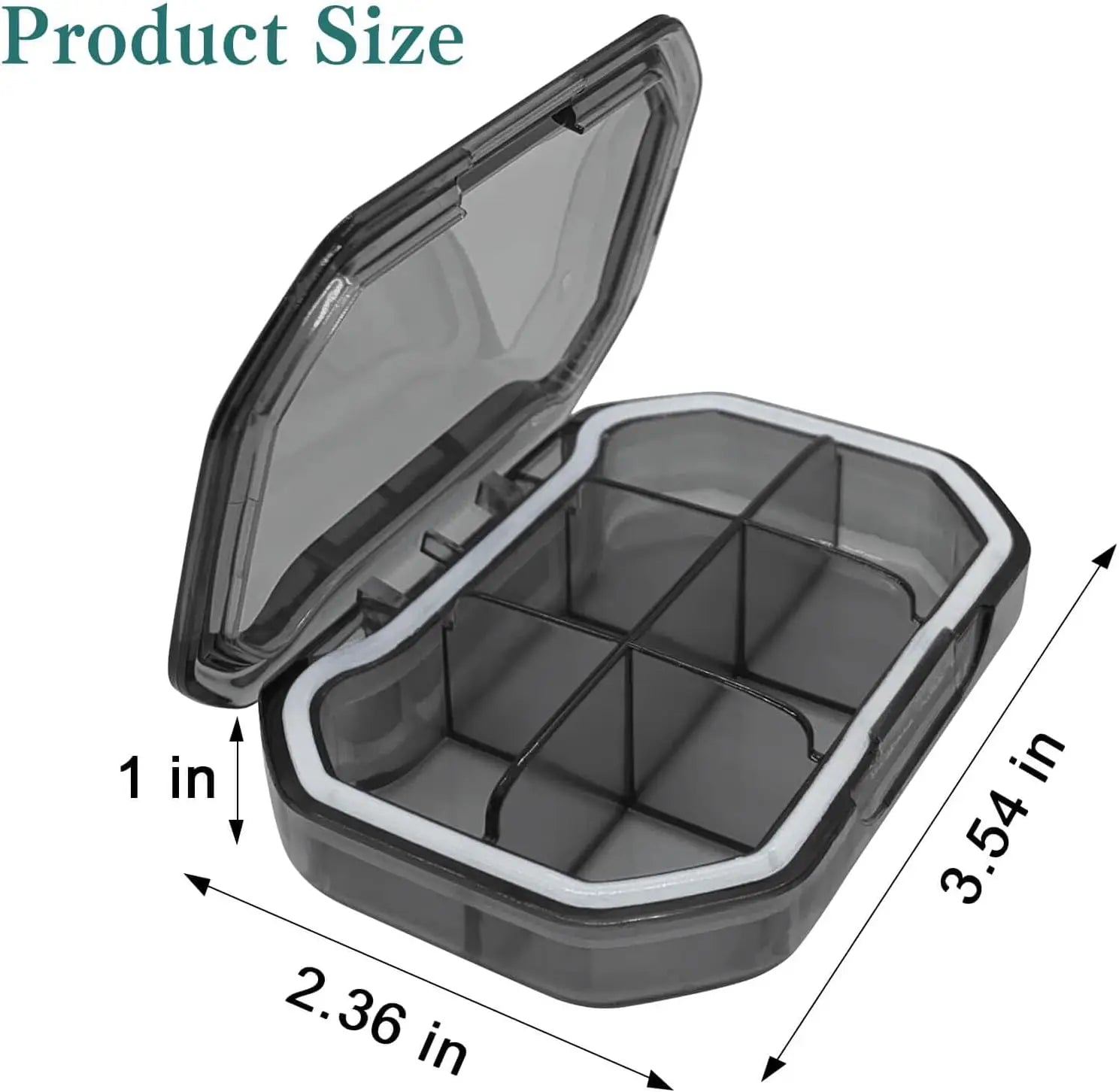 Pill Storage Box - Weekly Medication Organizer Container