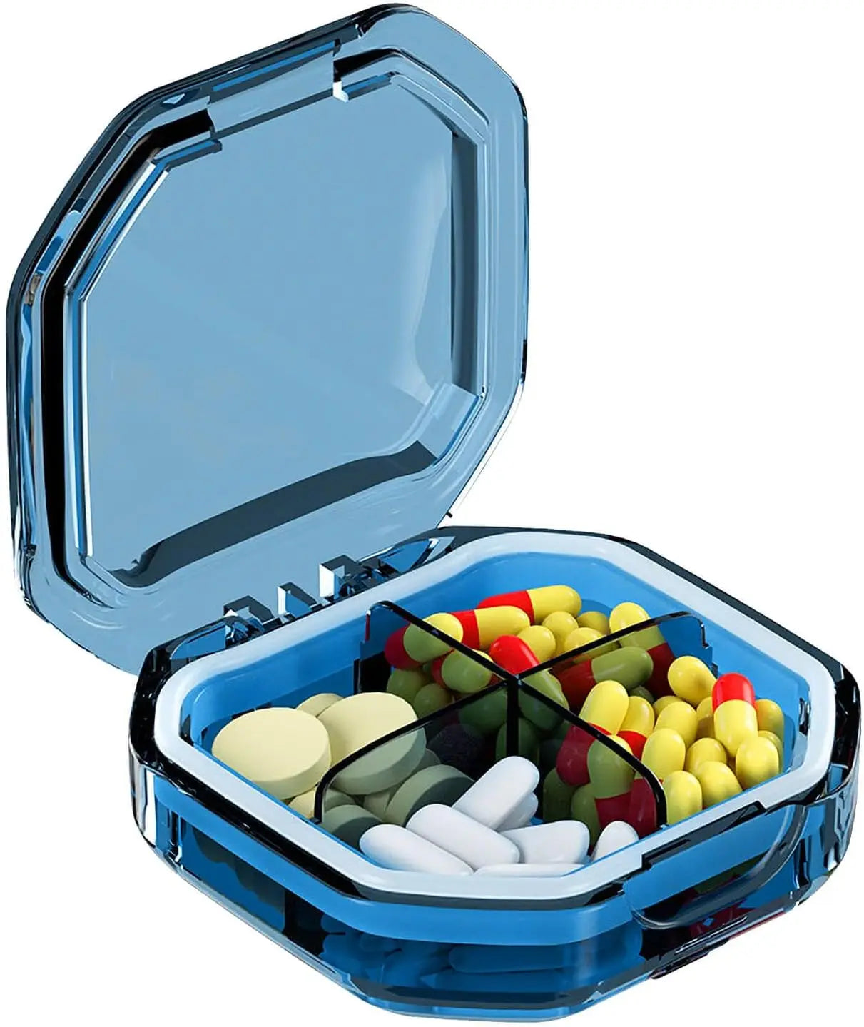 Pill Storage Box - Weekly Medication Organizer Container