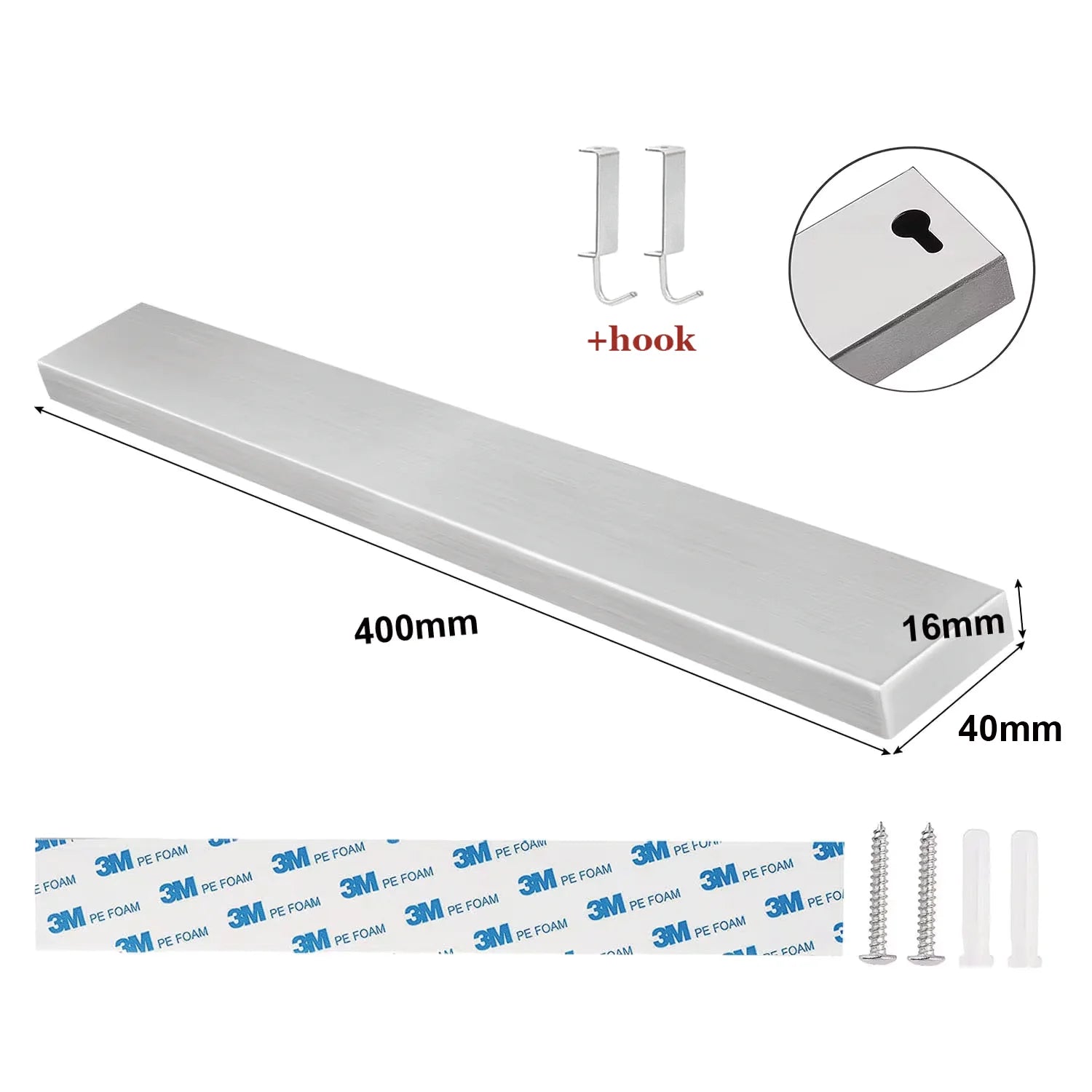 Magnetic Knife Holder - Wall Mount Stainless Steel Knife Strip Bar