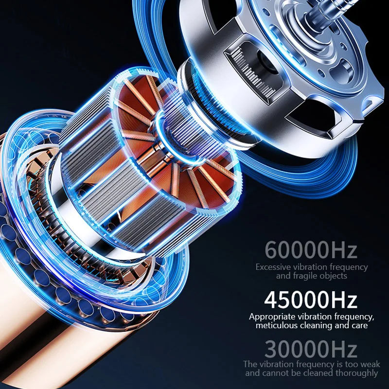 Ultrasonic Wireless Glasses Cleaning Machine - Portable Eyeglass Jewelry Cleaner