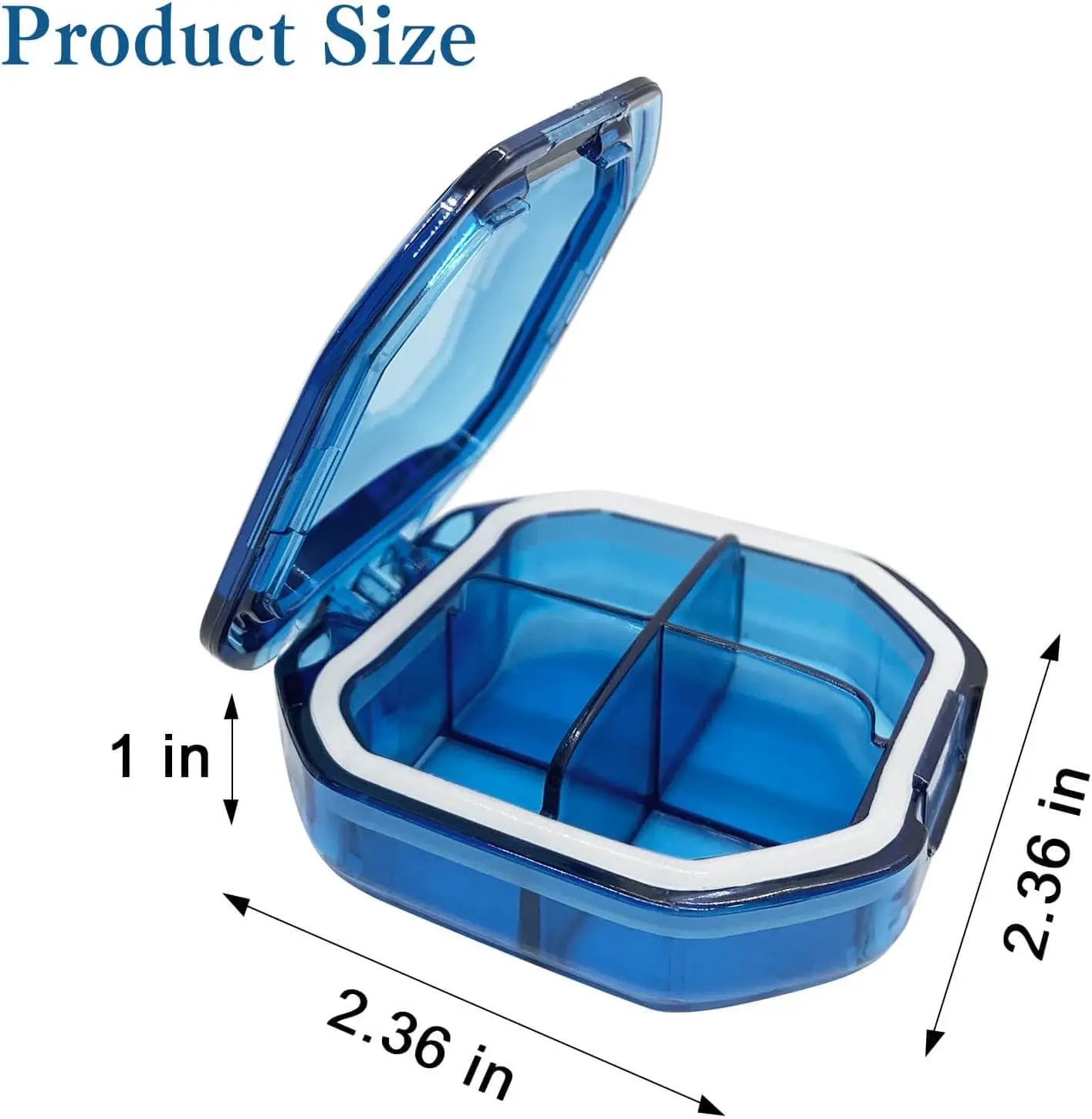Pill Storage Box - Weekly Medication Organizer Container