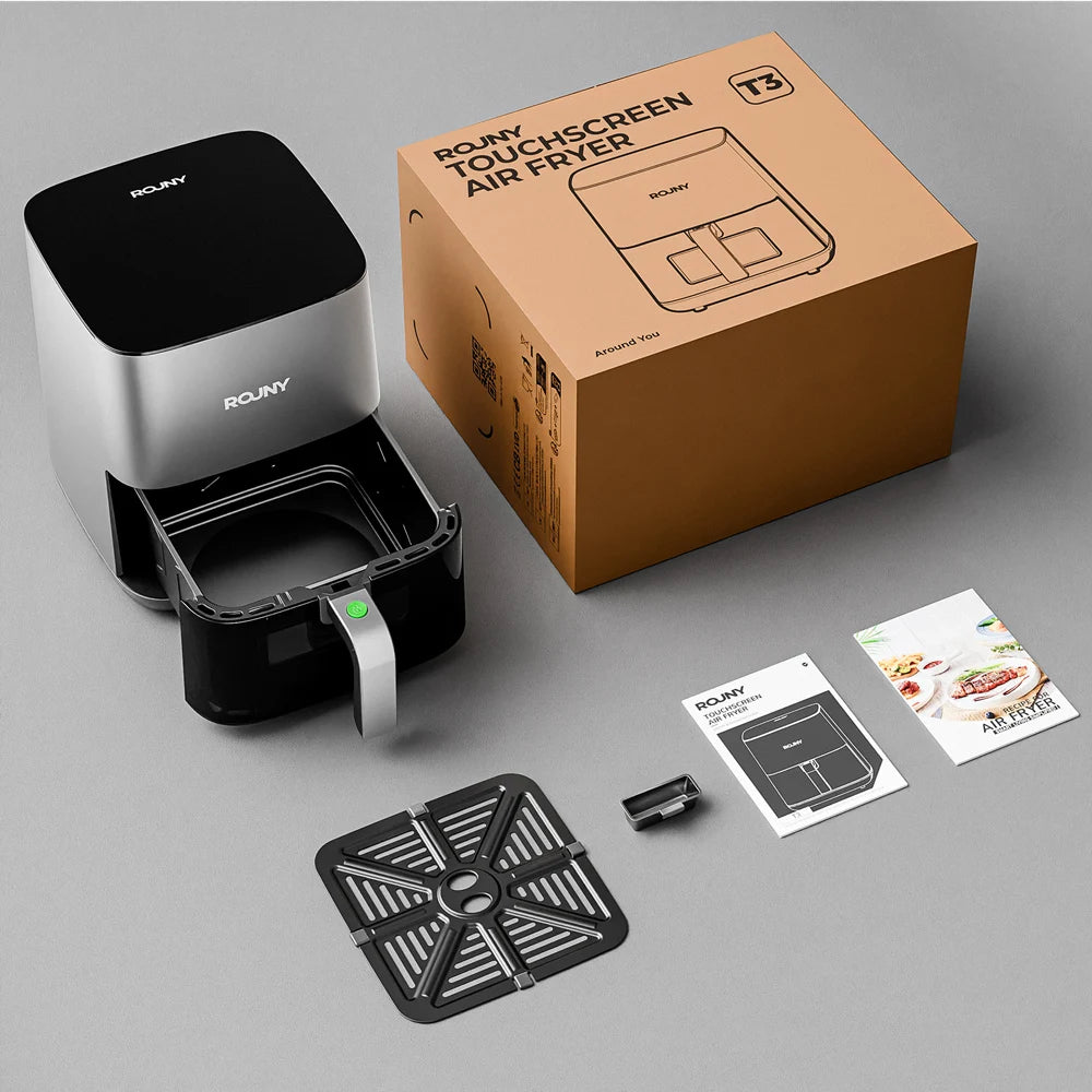 5L Air Fryer - Electric Oil-Free Fryer with Touch Control and Visible Window