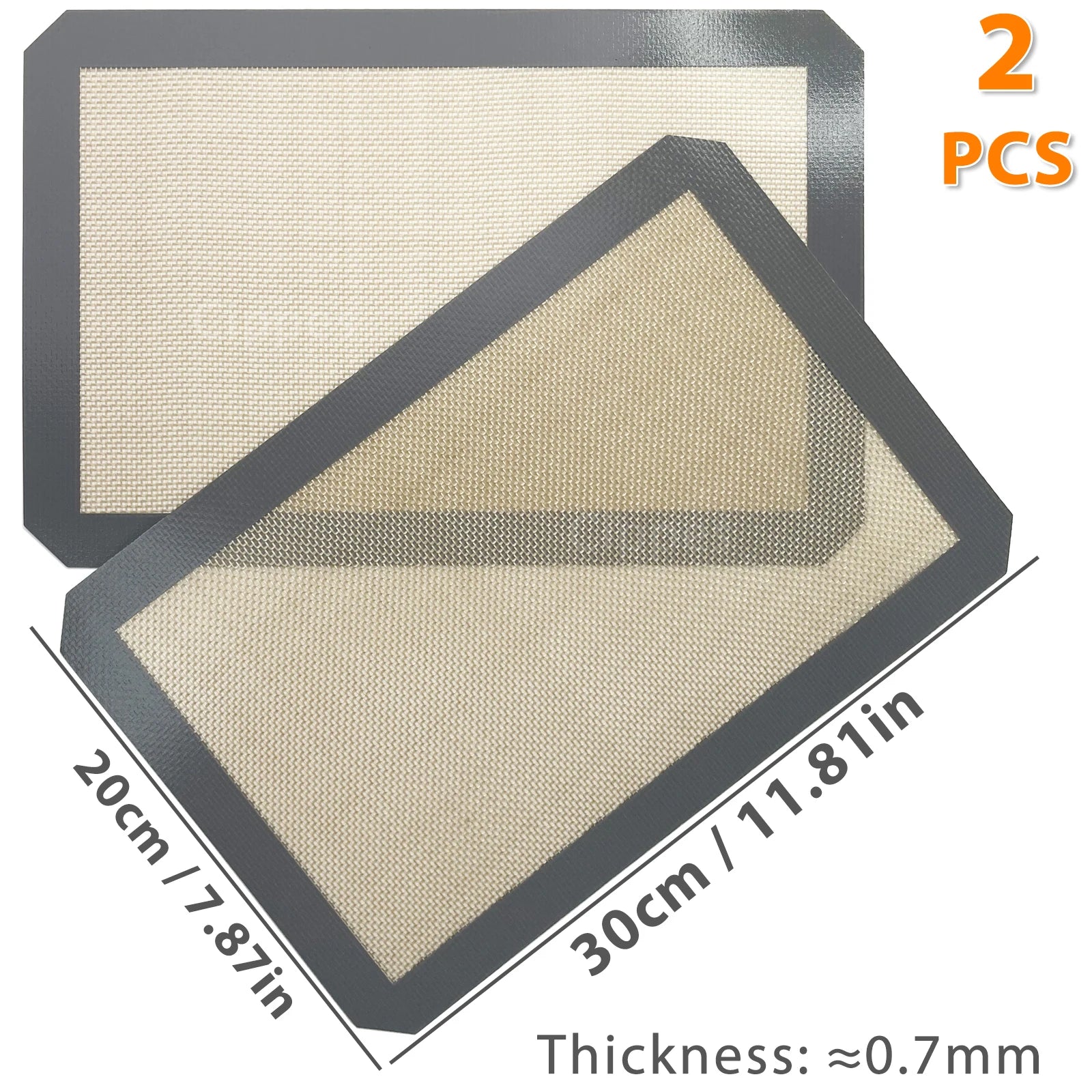 Silicone Baking Mats Set - Reusable Non-Stick Oven Liners