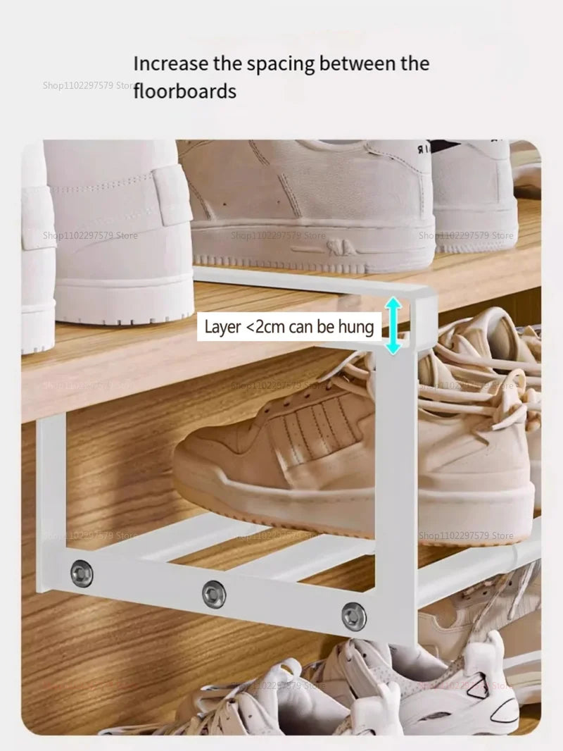 Shoe Cabinet - Multi-Tier Storage Rack Organizer for Entryway