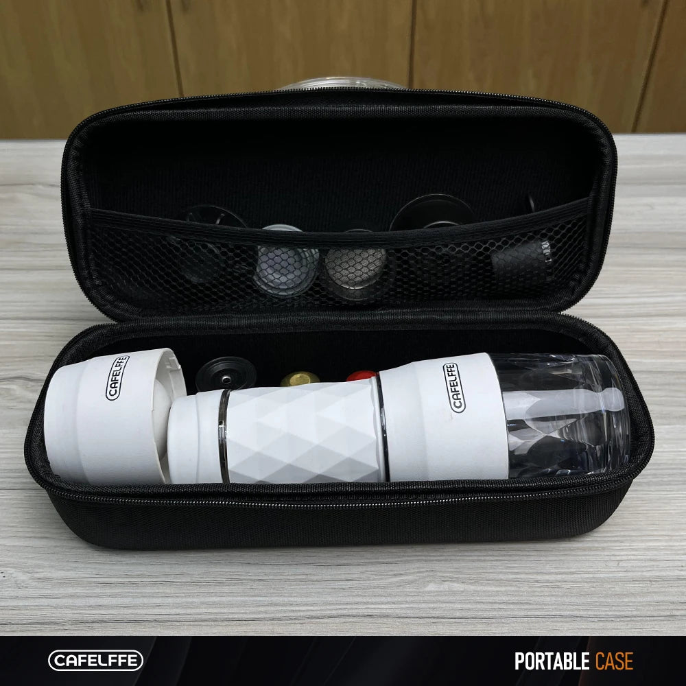 Cafelffe Portable Coffee Machine with Travel Bag - Compact Espresso Maker