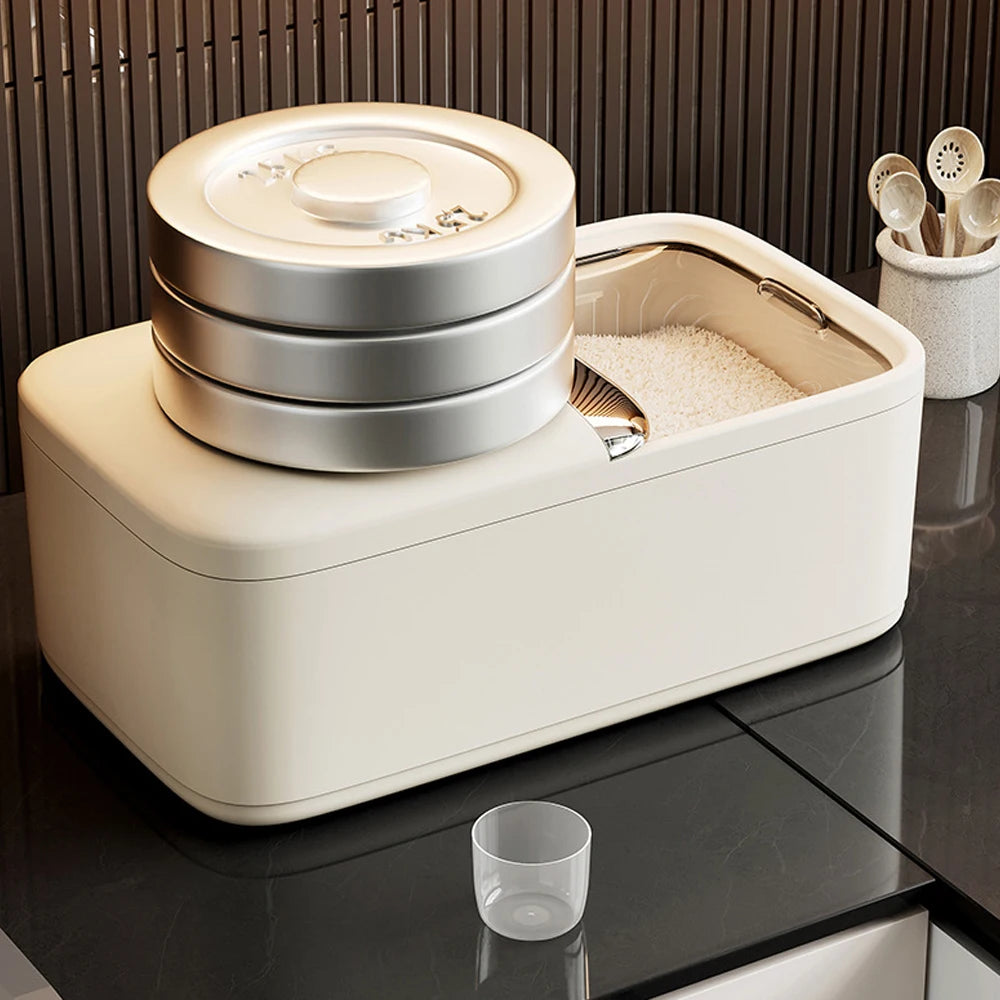 10KG Rice Storage Container - Airtight Cereal Dispenser Box