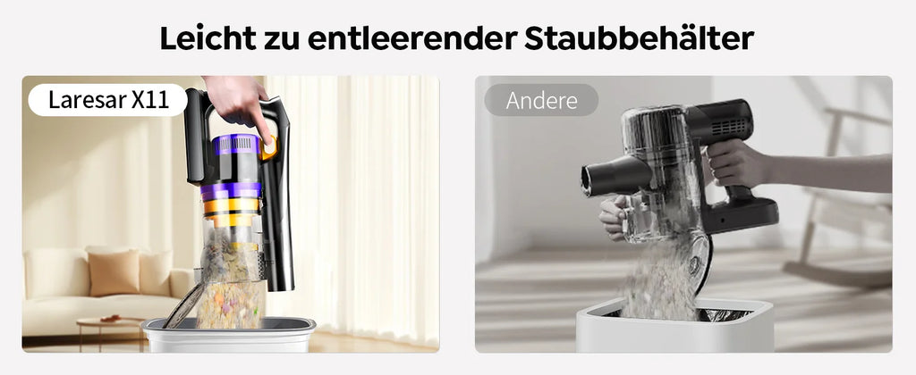 Laresar X11 Cordless Vacuum Cleaner - Wireless Stick Vacuum