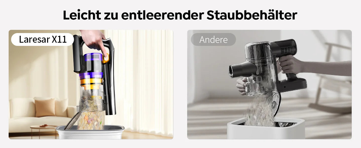 Laresar X11 Cordless Vacuum Cleaner - Wireless Stick Vacuum