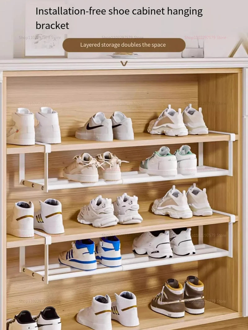 Shoe Cabinet - Multi-Tier Storage Rack Organizer for Entryway