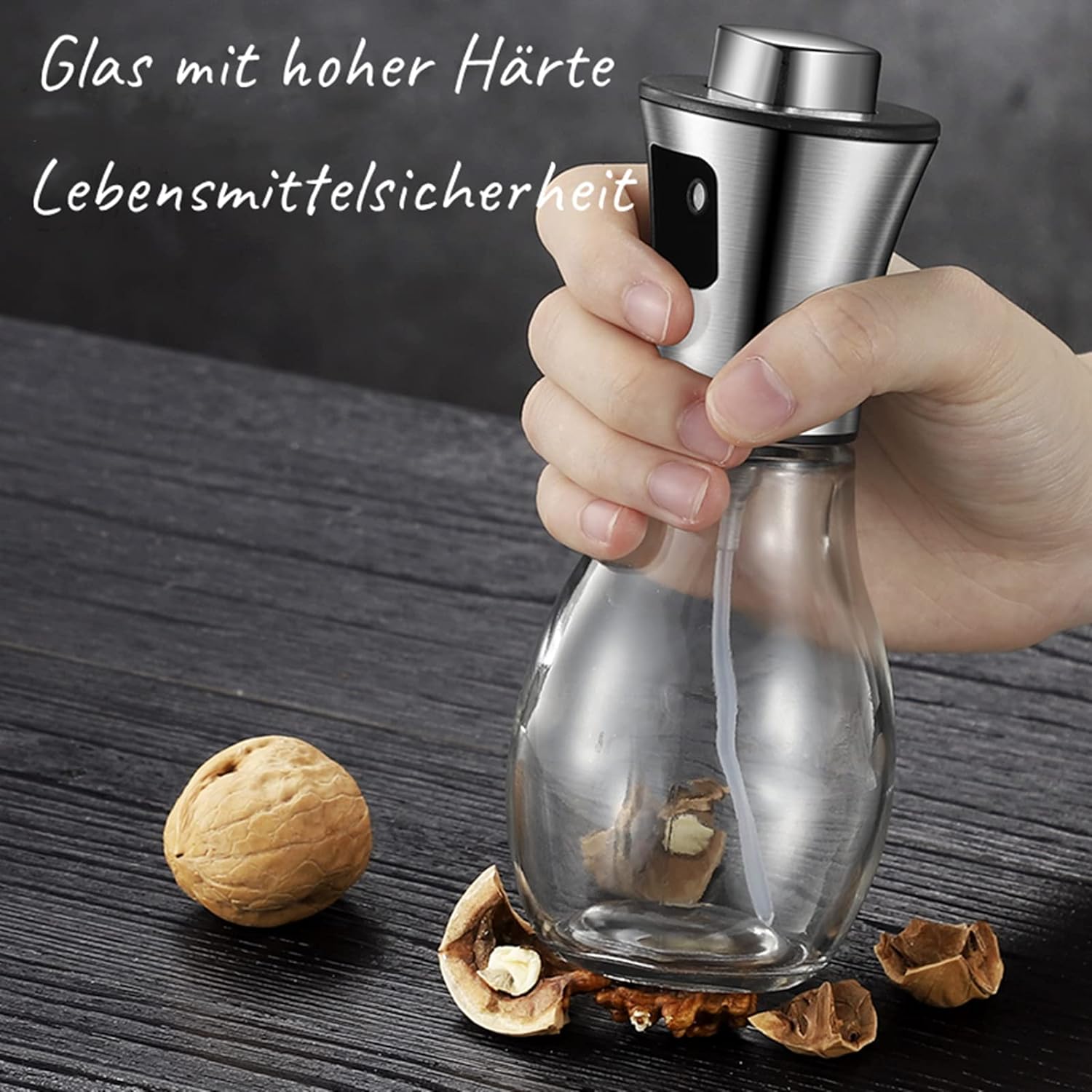 Oil Spray Bottle - Glass Cooking Sprayer for Air Fryer BBQ Baking