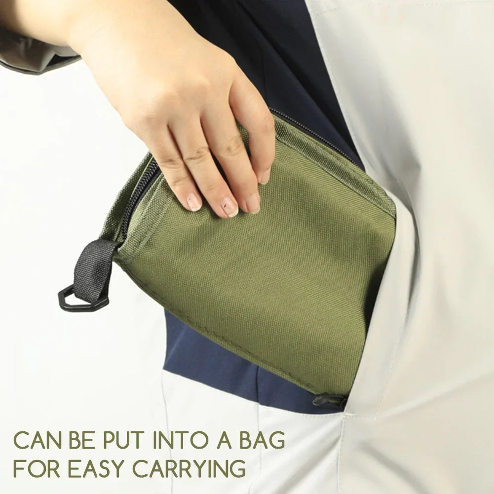 Foldable Camping Stool - Portable Backpack Chair for Outdoor Fishing Travel