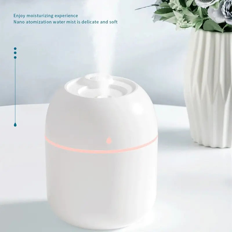 Mini Portable Air Humidifier - USB Water Drop Ultrasonic Mist Diffuser