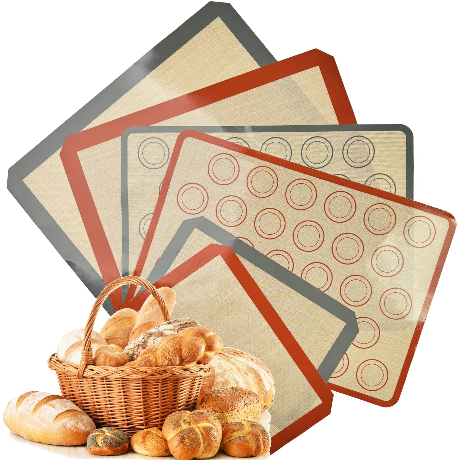 Silicone Baking Mat - Non-Stick Heat Resistant Cookie Sheet Liner