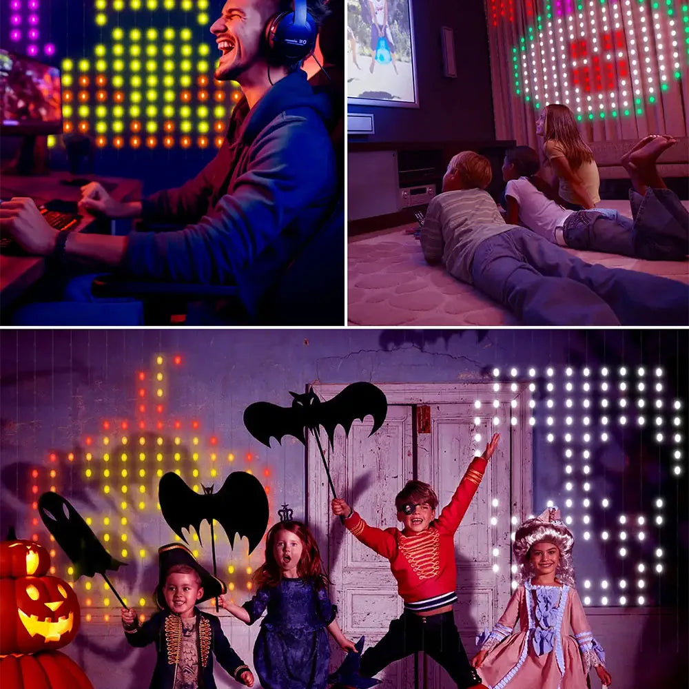 WiFi Smart LED Curtain Lights - App Controlled String Lights