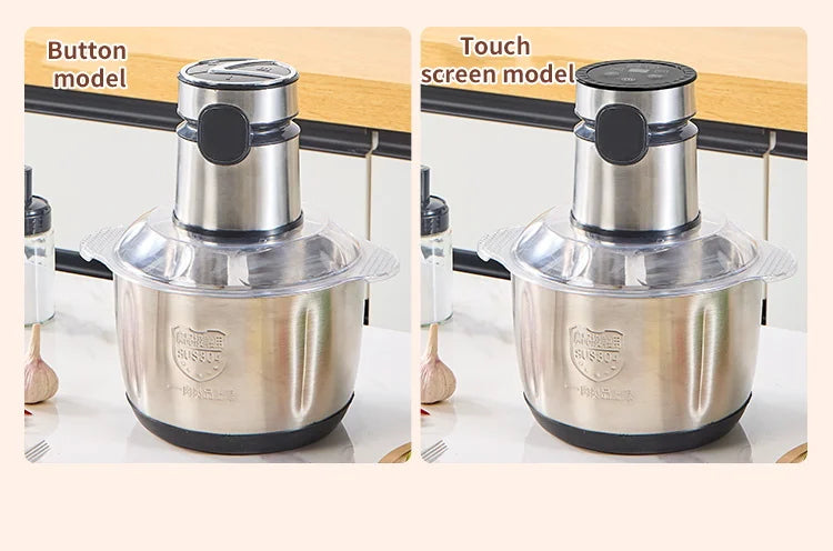 5L Electric Food Chopper - Vegetable Processor Meat Grinder Mixer