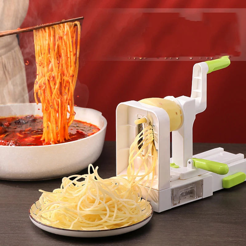 Stainless Steel Vegetable Spiralizer - Heavy Duty Veggie Pasta Maker
