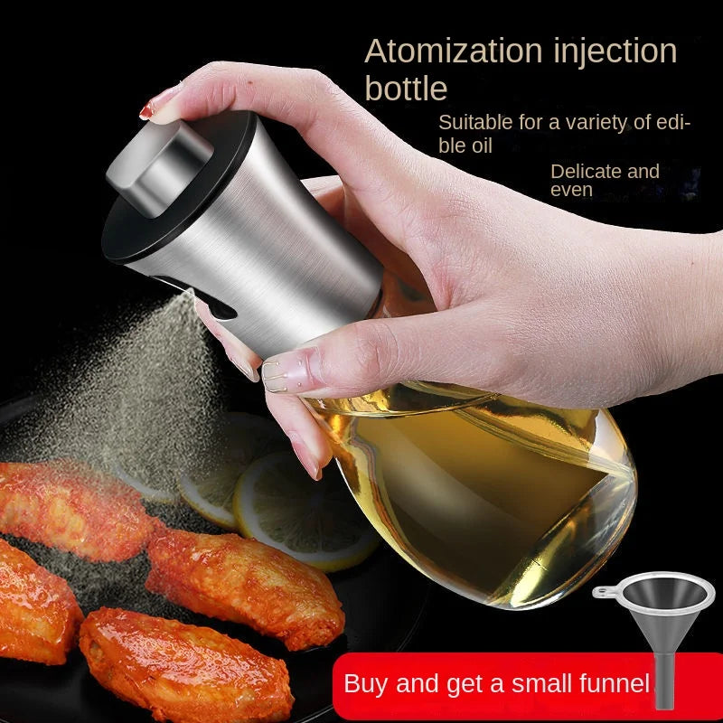 Oil Spray Bottle - Glass Cooking Sprayer for Air Fryer BBQ Baking