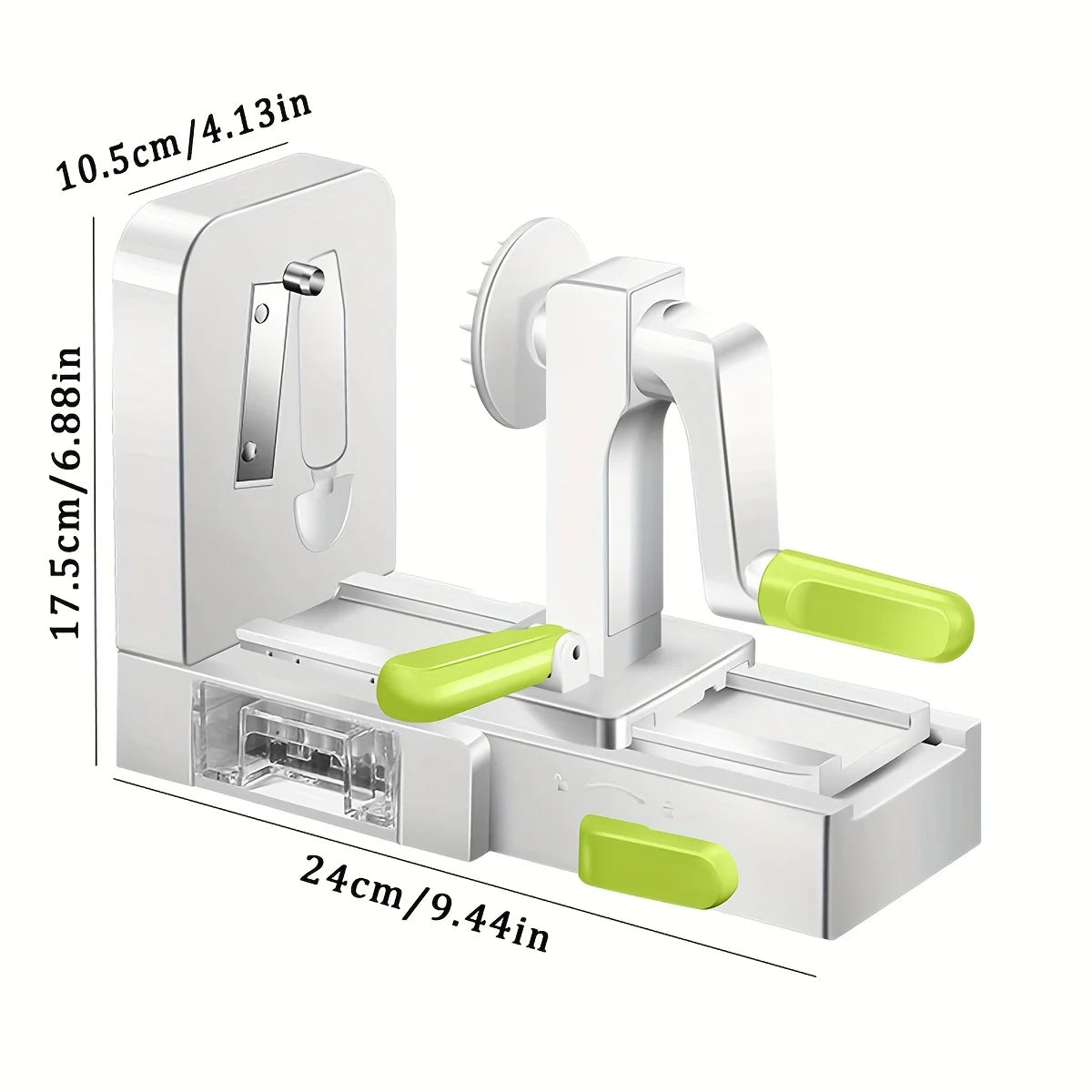 Stainless Steel Vegetable Spiralizer - Heavy Duty Veggie Pasta Maker